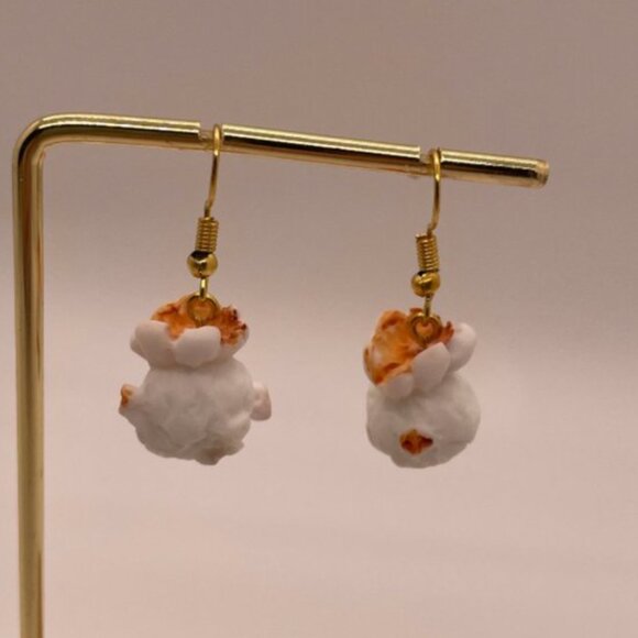 ⭐️✨ FREE Popcorn Food Snacks Boho Hipster Hippie Art Deco Farm Minimal Earrings - Picture 8 of 8